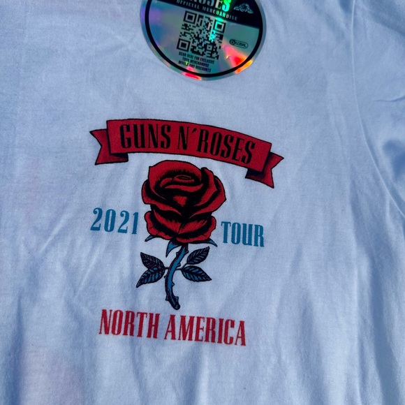 Guns N Roses 2021 North America Tour White Graphic T Shirt Mens Medium!!! - Picture 4 of 6